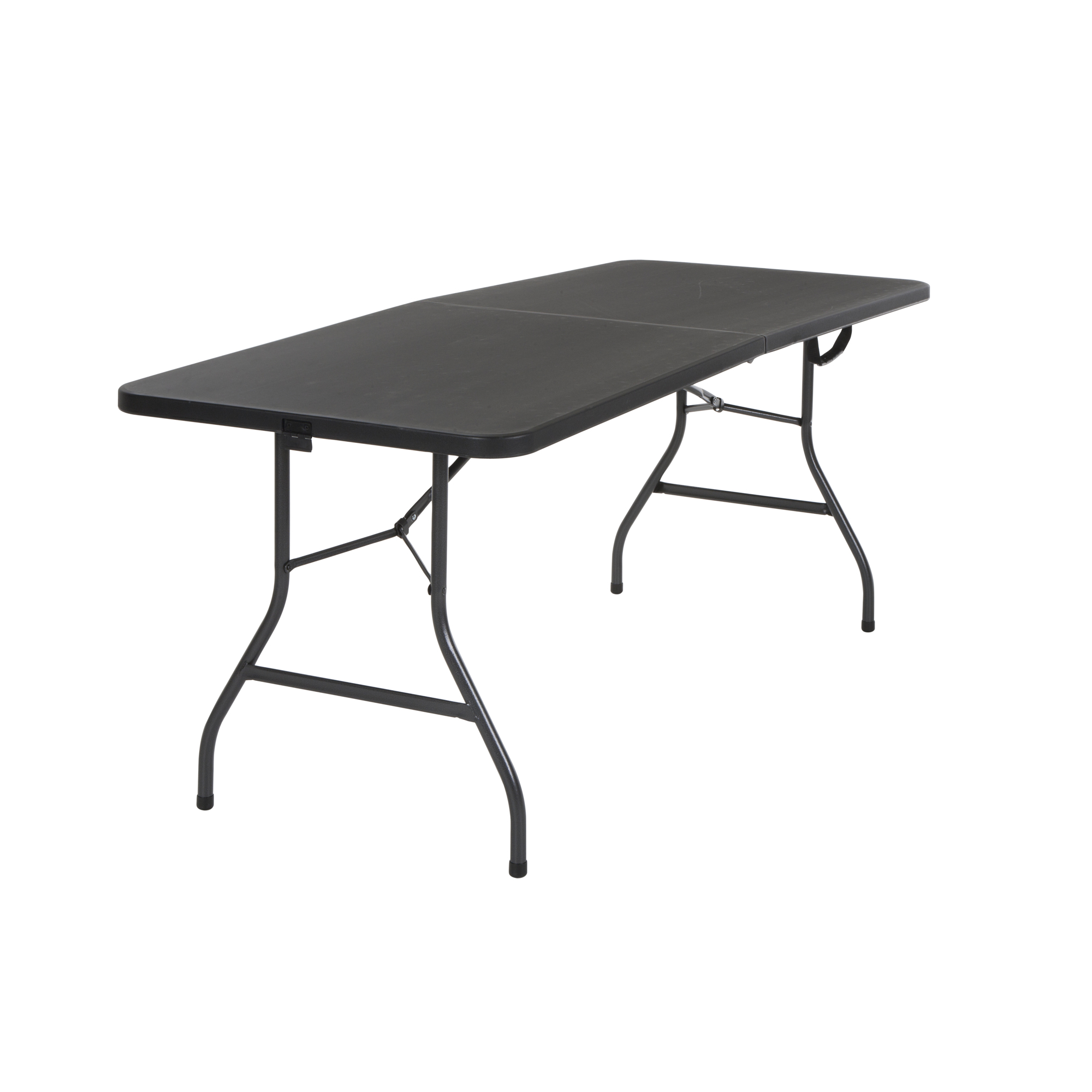 Cosco, 6ft. Fold-in-Half Portable Banquet Table w/Handle, Height 29.125 in, Width 72 in, Length 29.5 in, Model# 14678BLK1